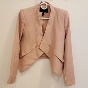 BCBG MAXAZRIA Dusty Pink Suit Jacket Size XS